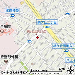 東京都八王子市絹ケ丘2丁目10-6周辺の地図