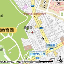 東京都港区白金台5丁目13-10周辺の地図