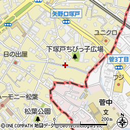 東京都稲城市矢野口538周辺の地図