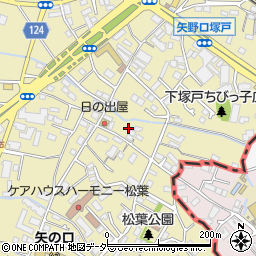東京都稲城市矢野口1839-4周辺の地図