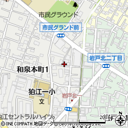 〒201-0003 東京都狛江市和泉本町の地図