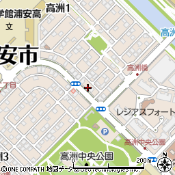 千葉県浦安市高洲1丁目21周辺の地図