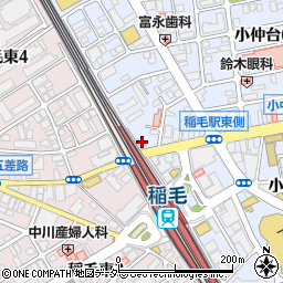 ニッポンレンタカー稲毛駅前営業所周辺の地図