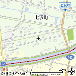 山梨県甲府市七沢町502-2周辺の地図