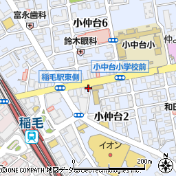 カギのクイック稲毛駅前周辺の地図