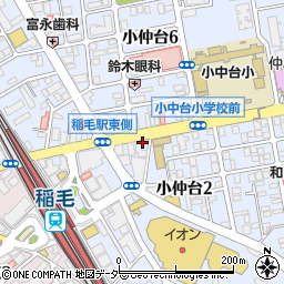 カギのクィック　稲毛駅前周辺の地図