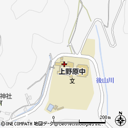 上野原市立上野原中学校周辺の地図