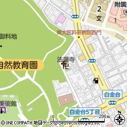東京都港区白金台5丁目13-35周辺の地図