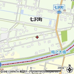 山梨県甲府市七沢町501-10周辺の地図