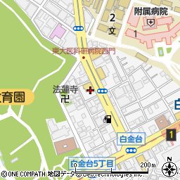 東京都港区白金台5丁目14周辺の地図
