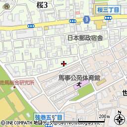 東京都世田谷区桜3丁目10周辺の地図