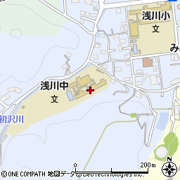 八王子市立浅川中学校周辺の地図