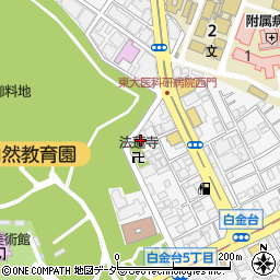 東京都港区白金台5丁目13-37周辺の地図