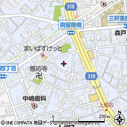 東京都世田谷区上馬4丁目34周辺の地図