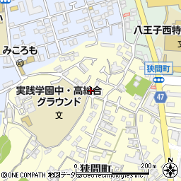 東京都八王子市狭間町1893周辺の地図