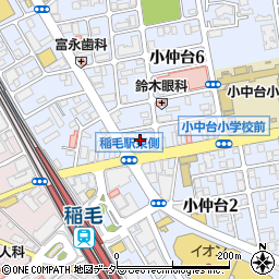 稲毛駅前訪問看護ステーション周辺の地図