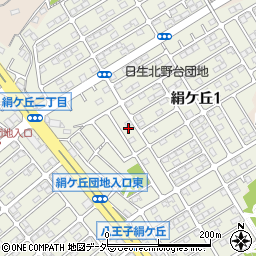 東京都八王子市絹ケ丘1丁目27周辺の地図