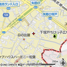 東京都稲城市矢野口599-1周辺の地図