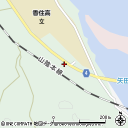 兵庫県美方郡香美町香住区矢田961周辺の地図