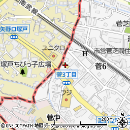セブンイレブン川崎菅６丁目店周辺の地図