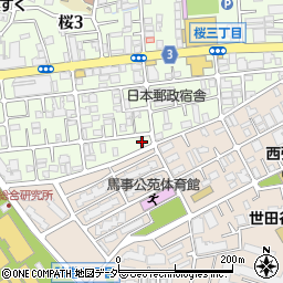 東京都世田谷区桜3丁目10-1周辺の地図