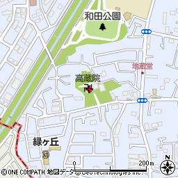 高蔵院周辺の地図