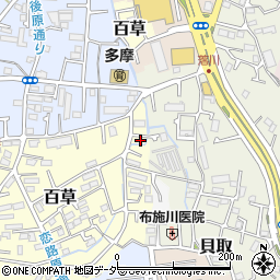東京都多摩市百草1144周辺の地図