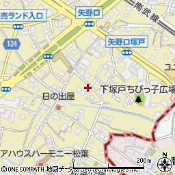 東京都稲城市矢野口598周辺の地図