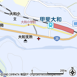 山梨県甲州市大和町初鹿野1711周辺の地図