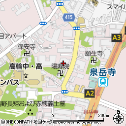 東京正心館周辺の地図