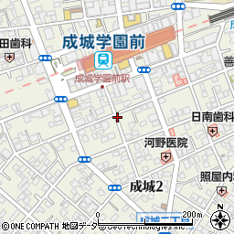 東京都世田谷区成城2丁目周辺の地図