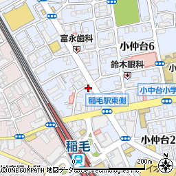 稲毛駅前　宮崎・鍼・灸院周辺の地図