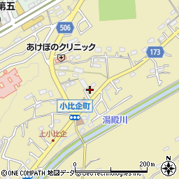 東京都八王子市小比企町1767周辺の地図