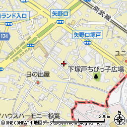 東京都稲城市矢野口566-9周辺の地図