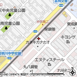 株式会社カネキカナカオ　浦安スチールセンター周辺の地図
