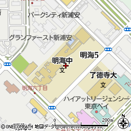 千葉県浦安市明海5丁目5周辺の地図