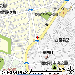 都賀の台入口周辺の地図