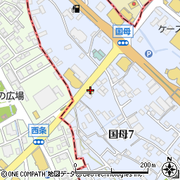 餃子の王将 甲府国母店周辺の地図