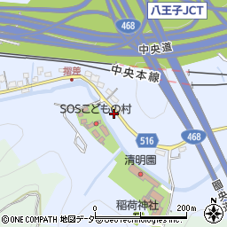 東京都八王子市裏高尾町1023周辺の地図