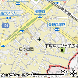 東京都稲城市矢野口596周辺の地図