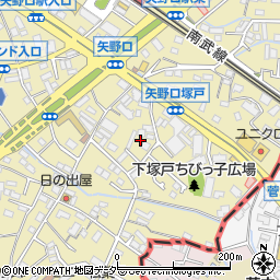 東京都稲城市矢野口570-6周辺の地図