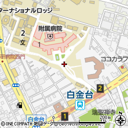 東京都港区白金台4丁目周辺の地図