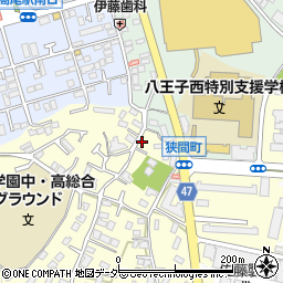 東京都八王子市狭間町1871周辺の地図