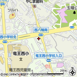 松屋山梨竜王店周辺の地図
