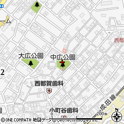 中広公園トイレ周辺の地図