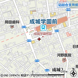 成城自治会館周辺の地図
