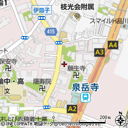 伊皿子坂医院周辺の地図