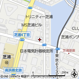 東京都港区芝浦4丁目14-13周辺の地図