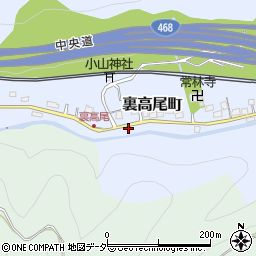 東京都八王子市裏高尾町1172周辺の地図