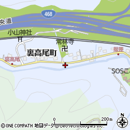 東京都八王子市裏高尾町1116-1周辺の地図